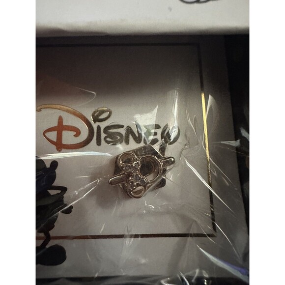 KEEP Collective Disney Minnie Mouse Silhouette Rose gold pave Charm Slider NIB - Picture 2 of 3